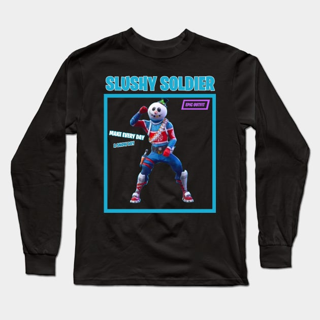 Slushy Soldier Long Sleeve T-Shirt by moker8store